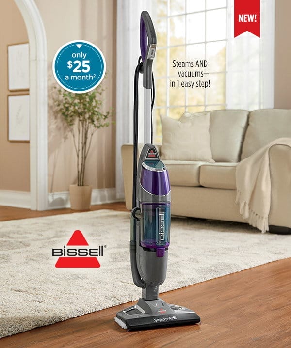 New! Bissell Symphony All-In-One Vac and Steam Mop - only \\$25 a month