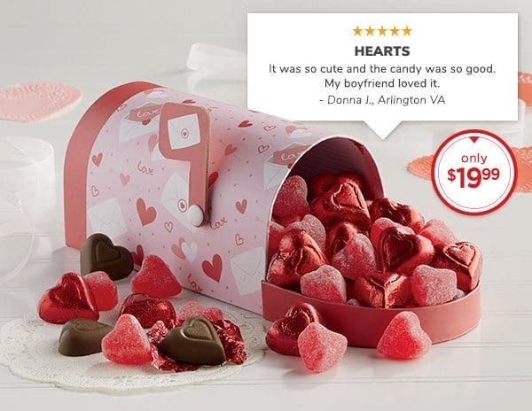 Valentine Mailbox and Candy - only \\$19.99