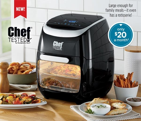 New! Chef Tested 8-in-1 Air Fryer Oven by Wards - only \\$20 a month