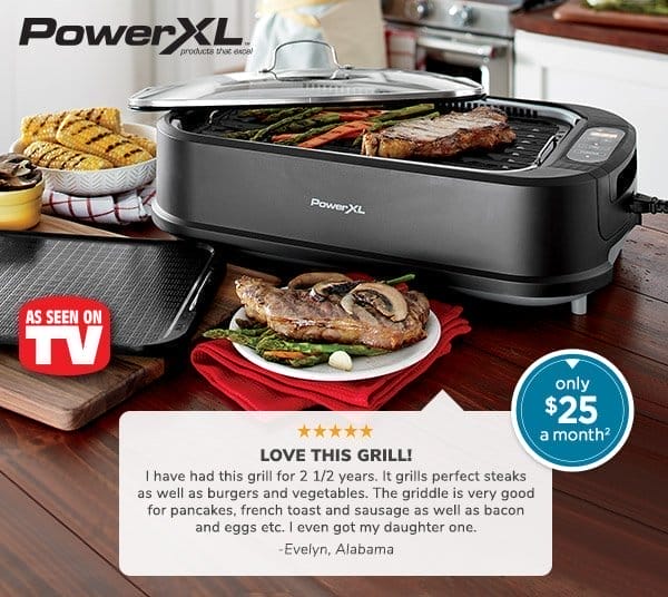 Photo of the Power XL Smokeless Family Size Grill - only \\$25 a month