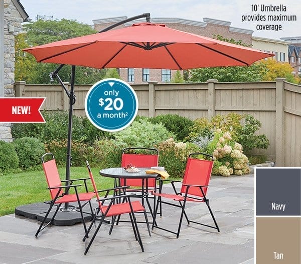 Photo of the New! 10 ft. Offset Umbrella - only \\$20 a month