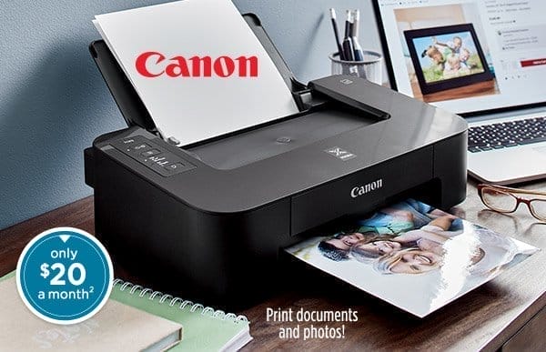 Photo of the Canon Pixma Desktop Inkjet Printer - only \\$20 a month