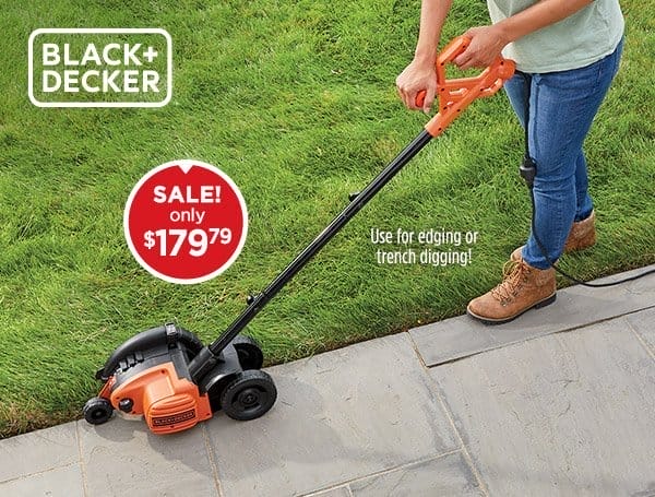 Photo of the BLACK+DECKER 2-in-1 Landscape Edger - Sale! only \\$179.79