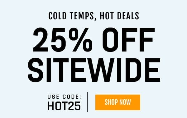 25% OFF Sitewide