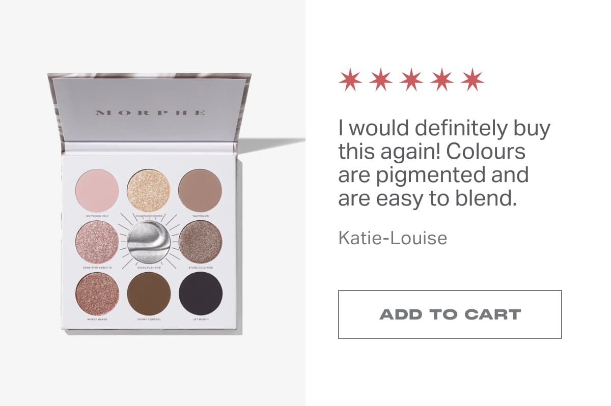 I would definitely buy this again! Colours are pigmented and are easy to blend. Katie-Louise | ADD TO CART