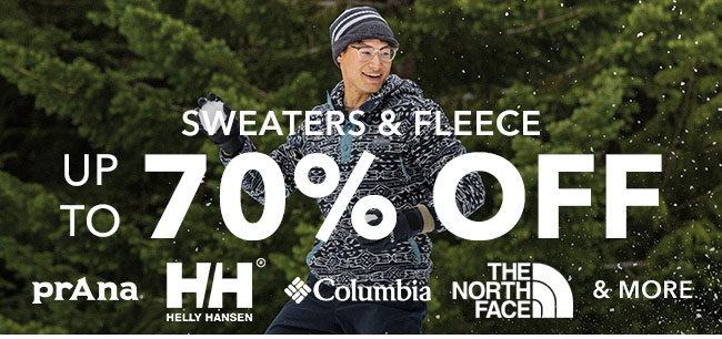 Sweaters & Fleece up to 70% off