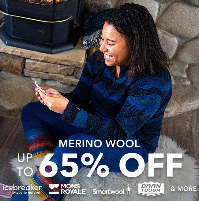 Up to 65% off Merino Wool