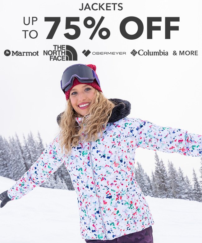 Jackets up to 75% off