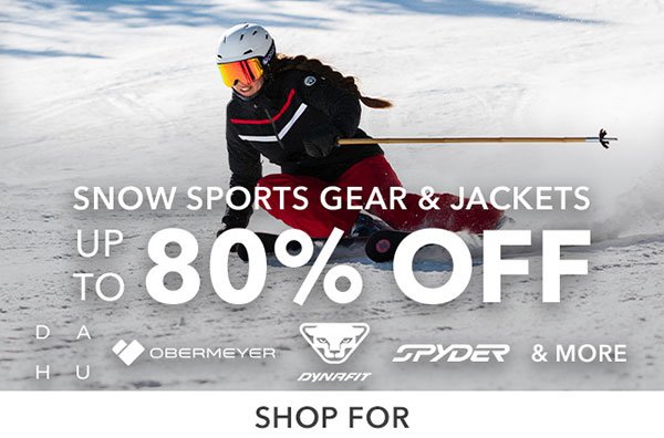 Up to 80% off Snow Gear