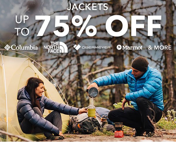 Jackets up to 75% off