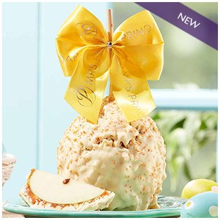 Seasonal Flavor! Piña Colada Easter Jumbo Caramel Apple