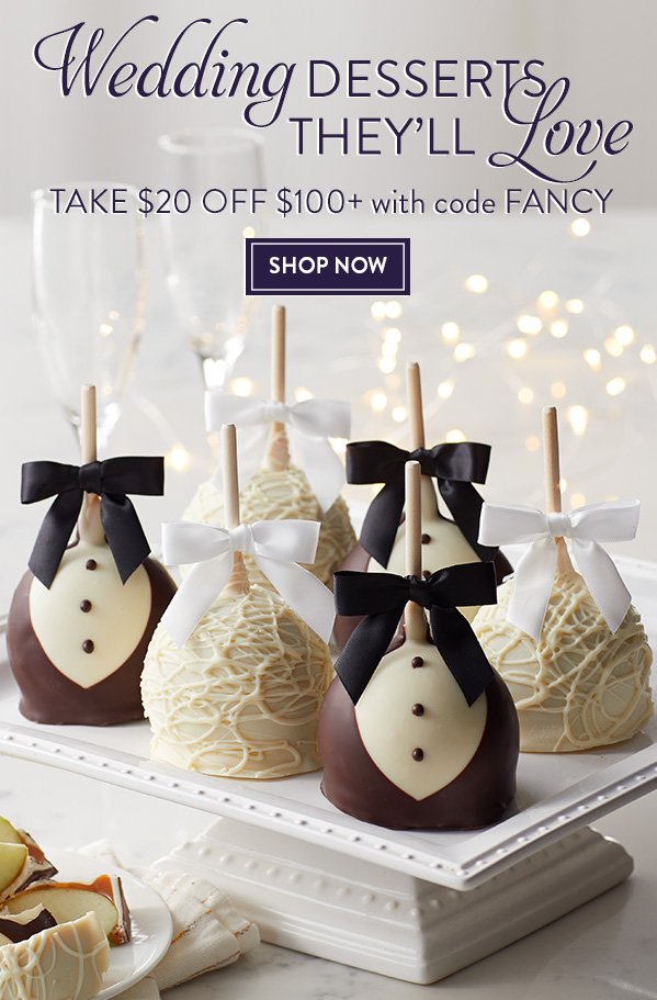 Wedding Desserts They'll Love! \\$20 Off \\$100+ with code FANCY - Great for takeaway gifts, too!