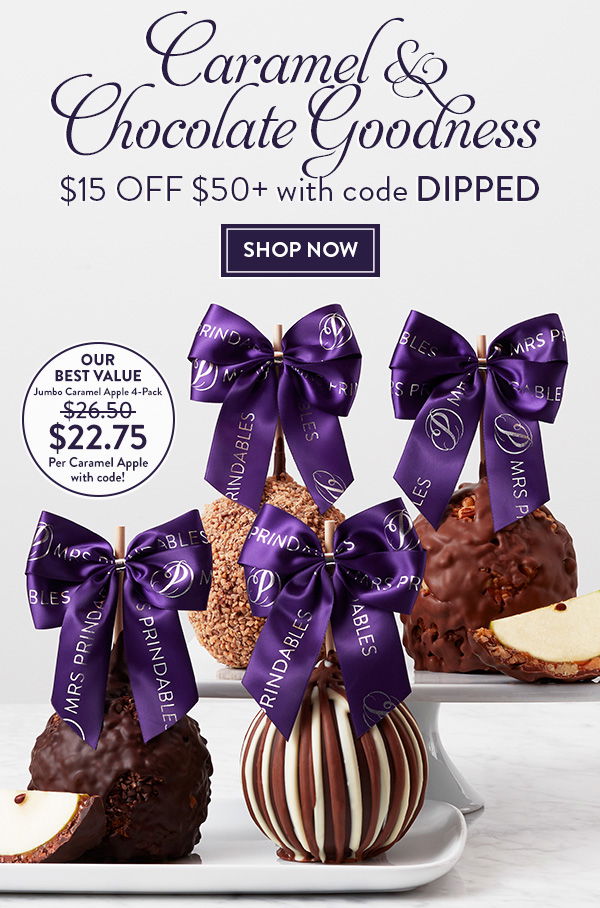 Caramel and Chocolate Goodness! \\$15 Off \\$50 with code DIPPED