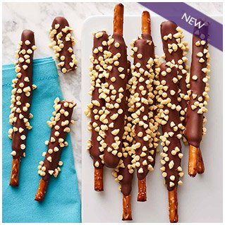 Lemon Drop Milk Chocolate and Caramel Dipped Pretzels, 10-Piece