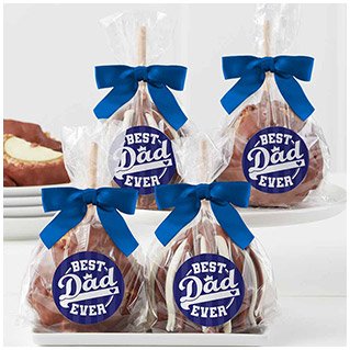 Best Dad Ever Caramel Apple 4-Pack