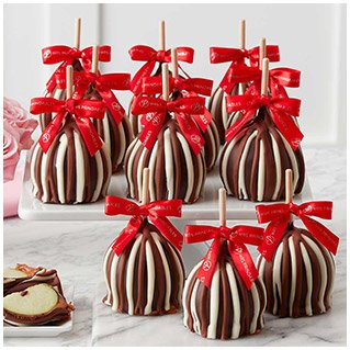 \\$6.25 Each! Valentine Triple Chocolate Caramel Apple 12-Pack