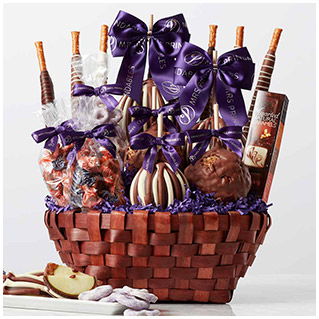 Premium Caramel Apple Gift Basket