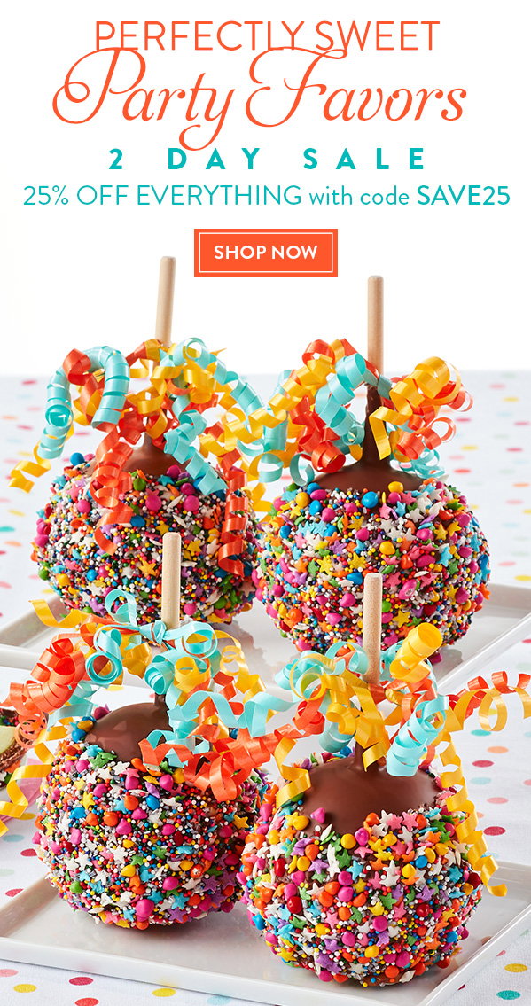 Perfectly Sweet Party Favors 2 Day Sale: 25% Off Everything with code SAVE25