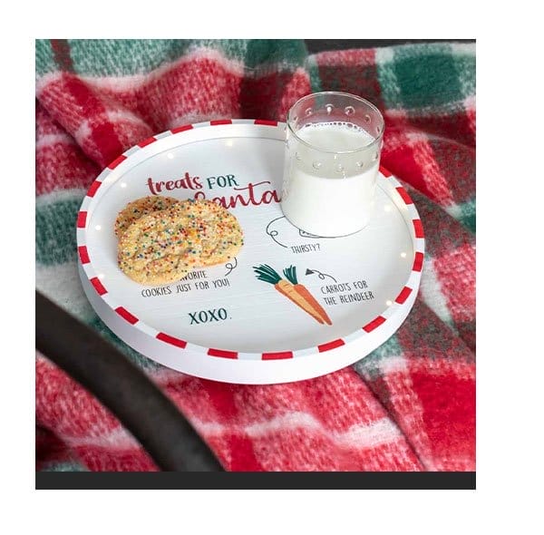 LIGHT UP CHRISTMAS COOKIE PLATE