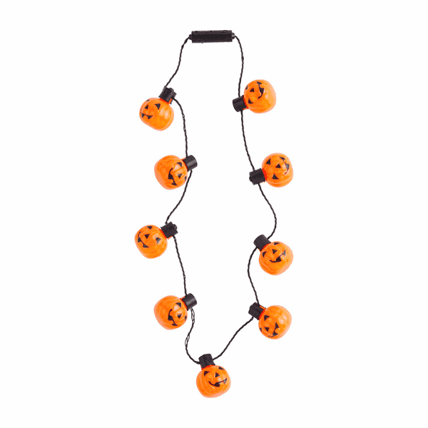 Image of Light-Up Jack-O-Lantern Necklace