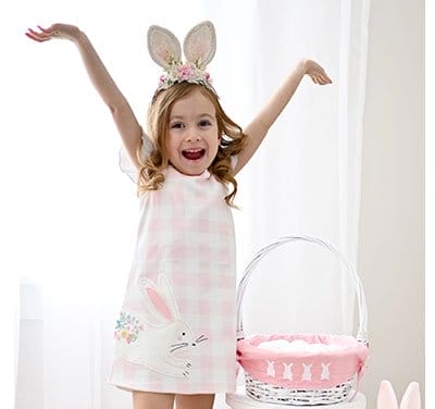  BUNNY CHECK TODDLER DRESS