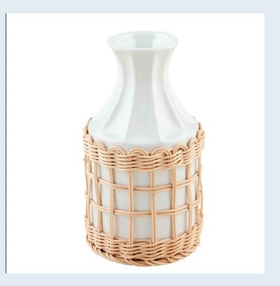 SHORT WOVEN WRAPPED VASE