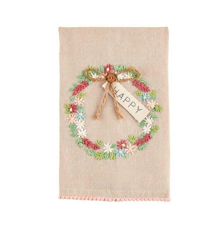 HAPPY WREATH HAND TOWEL