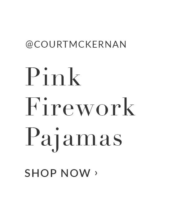 pink firework glow pajamas