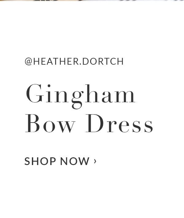 gingham bow dress