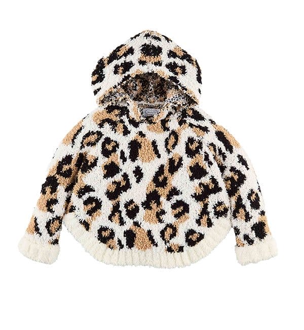 GIRLS' CHENILLE LEOPARD PONCHO