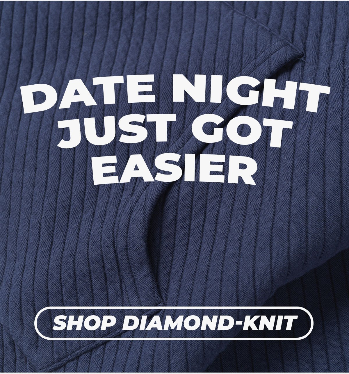 Date night just got easier. Button: shop diamond-knit