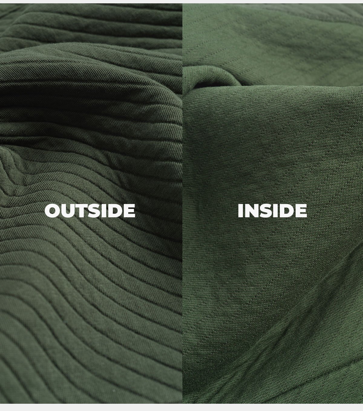 Outside texture, inside texture
