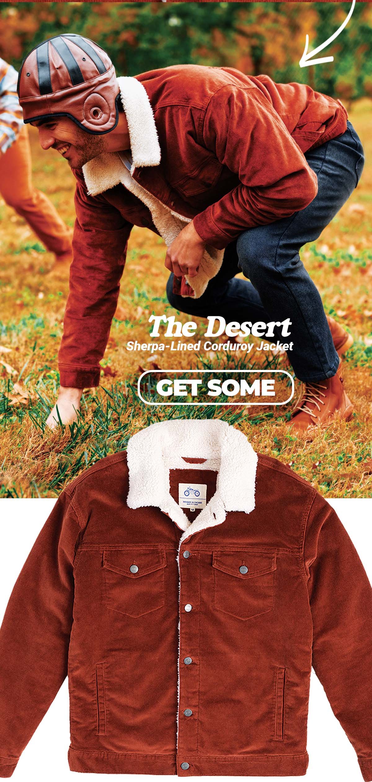 The Desert Sherpa-Lined Corduroy Jacket