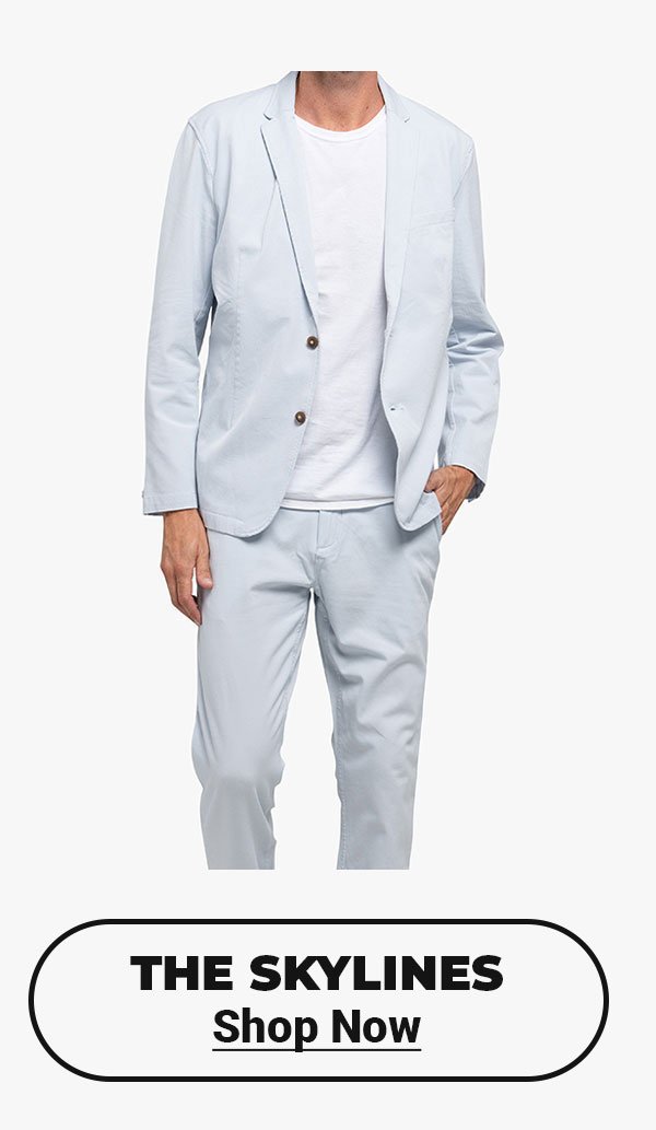 The Skylines Suit (Very light blue) - button to shop now