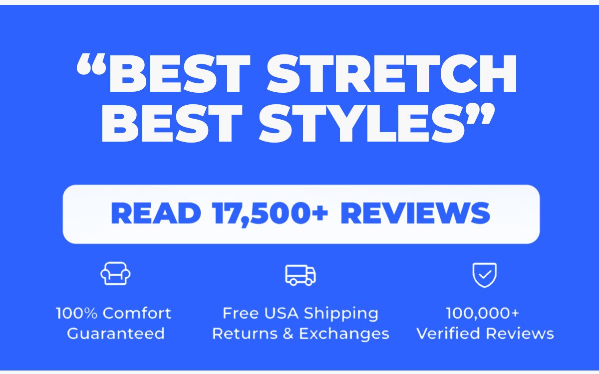 "Best stretch, best styles." Read 17,500+ Reviews. !00% Comfort Guaranteed. Free USA Shipping, Returns & Exchanges. 100,000+ Verified Reviews. Mugsy - Game-Changing Comfort.