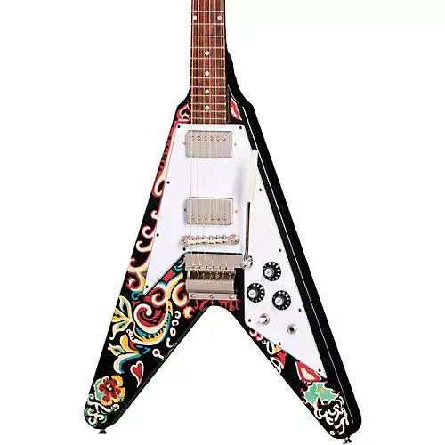 Jimi Hendrix Love Drops Flying V Guitar