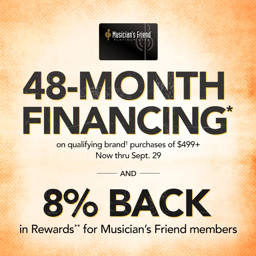 Guitar Fest. Up to 40% Off. Savings, special financing and members-only deals. Thru Sept. 29. Shop Now