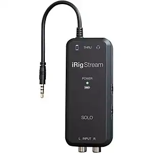 IK Multimedia iRig Stream Solo Audio Interfaces for iOS Mac and Select Android Devices