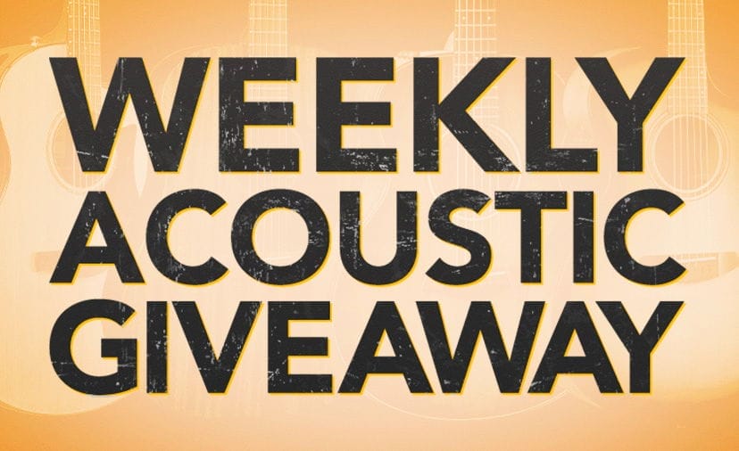 Weekly Acoustic Giveaway: Enter Every Week for a Shot at a New Guitar Now Thru Aug. 4