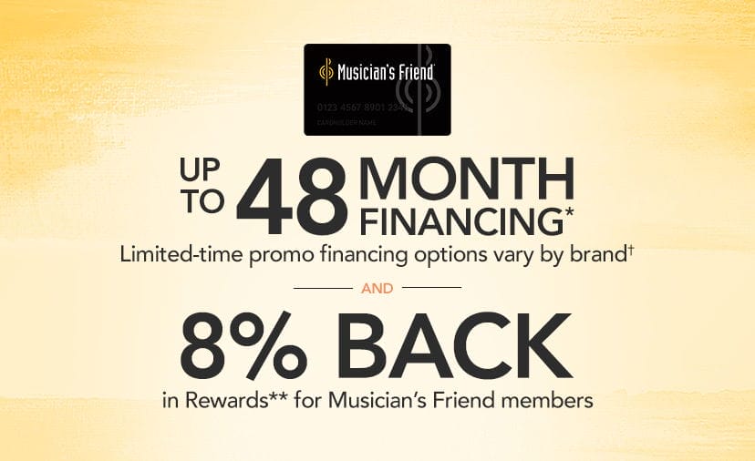 Up to 48-month financing. Limited-time Platinum card promo financing options vary by brand. 8% back in Rewards for MF members. Get details