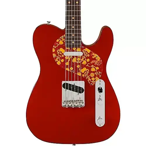 Fender Limited Edition Raphael Saadiq Telecaster Electric Guitar Dark Red Metallic