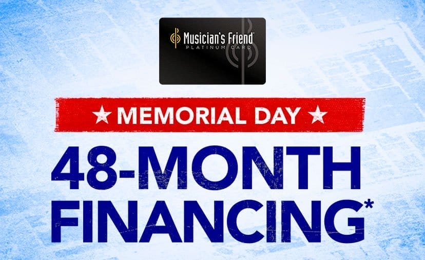 Memorial Day 48-month financing* on qualifying brand Platinum Card purchases† of \\$499+, now thru 5/29/24. Plus, 8% back in Rewards**. Details