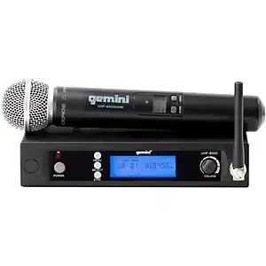 Gemini UHF-6100M Single Handheld Wireless System, 512 -537.5mHz