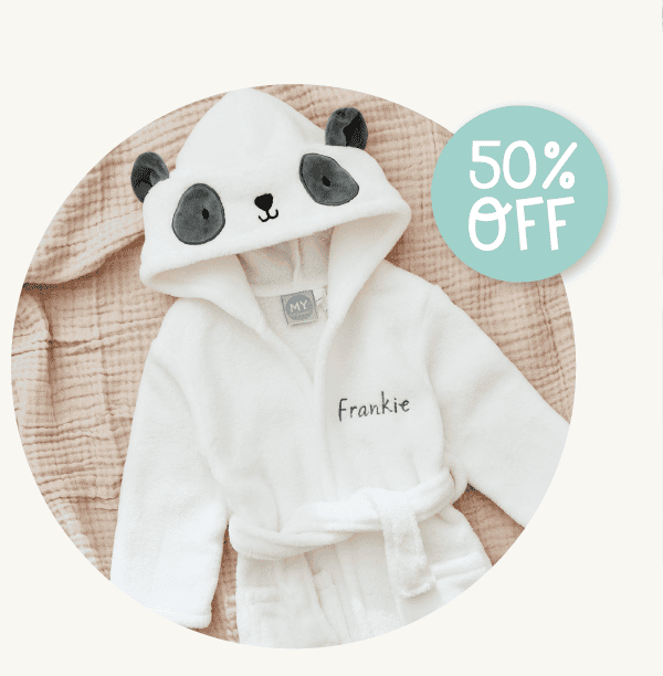 Personalised Panda Fleece Robe