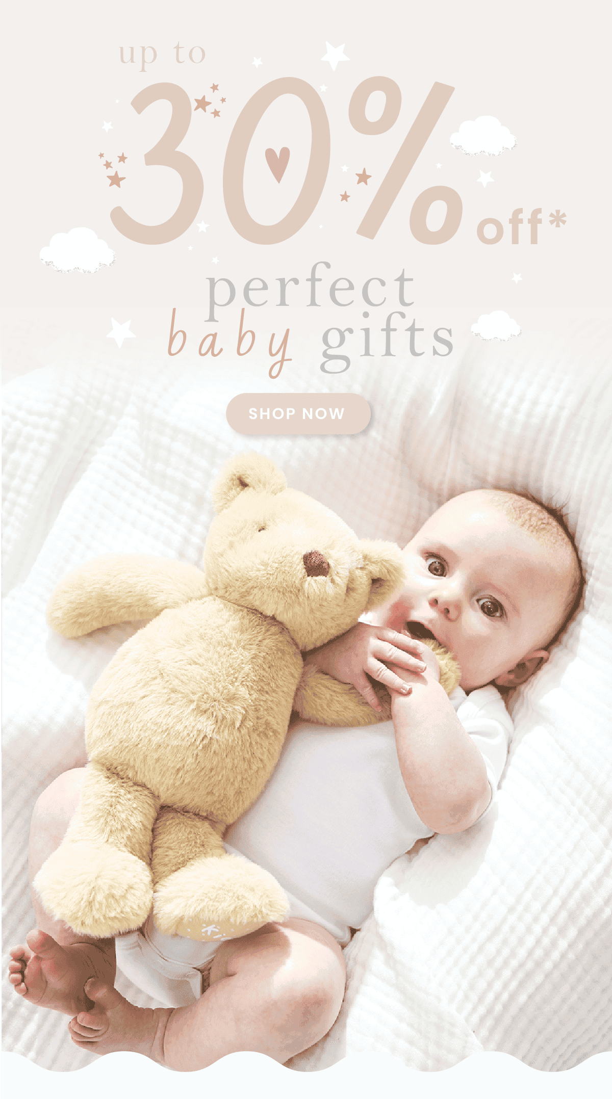 30% Off Perfect New Baby Gifts