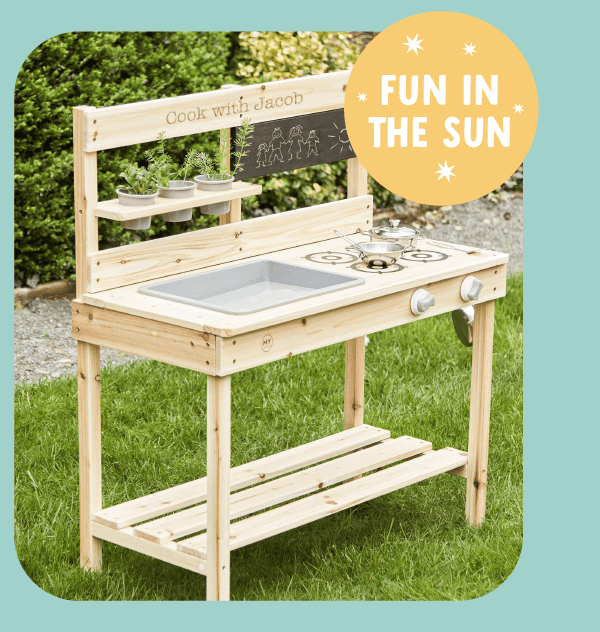 Personalised Wooden Mud Kitchen