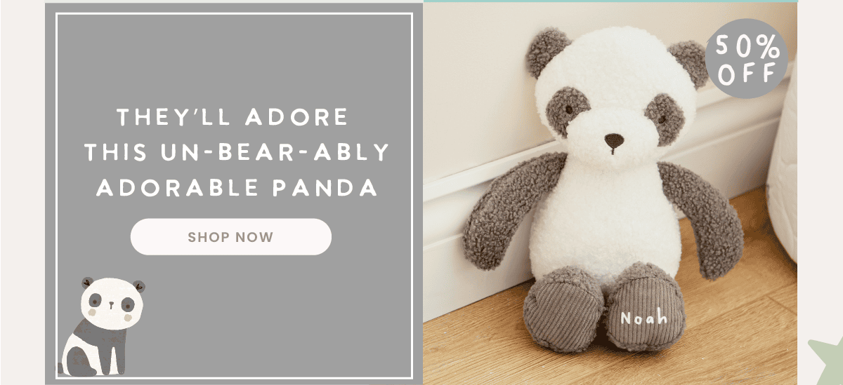 Personalised Panda Plush Toy