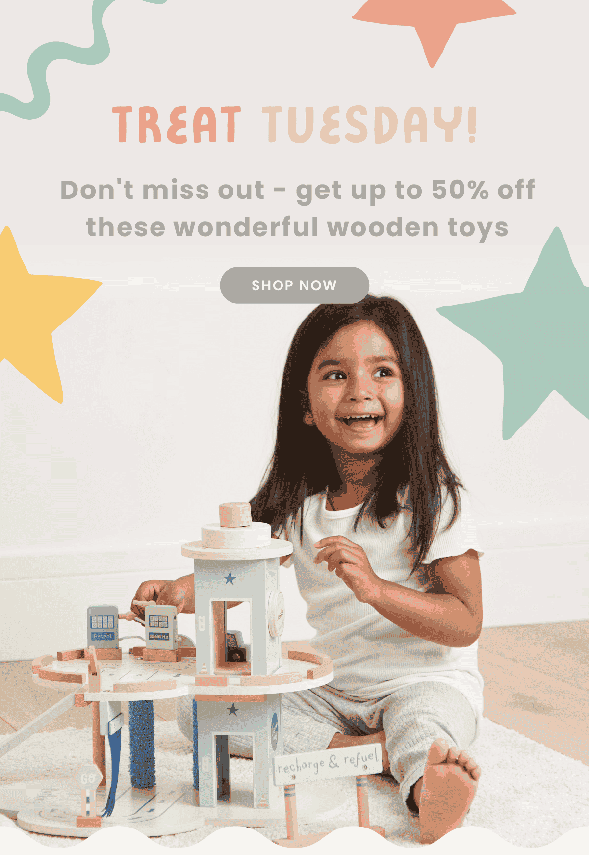 Up to 50% off wonderful wooden toys