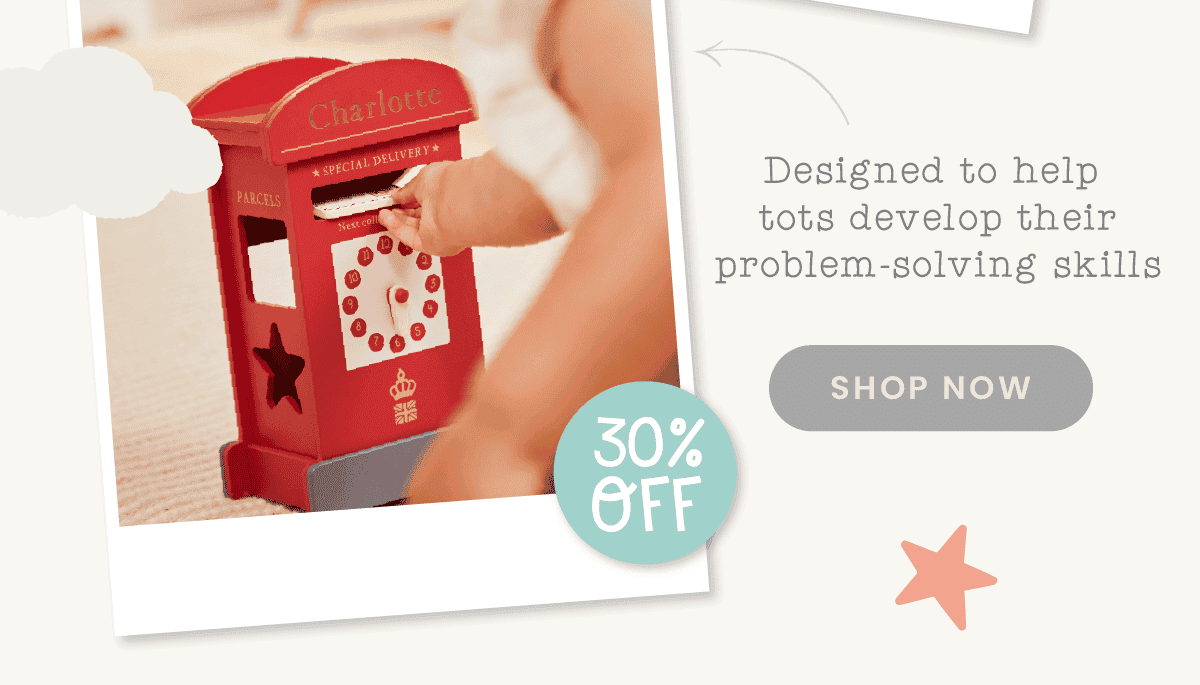 Personalised Wooden Post Box Sorter Toy