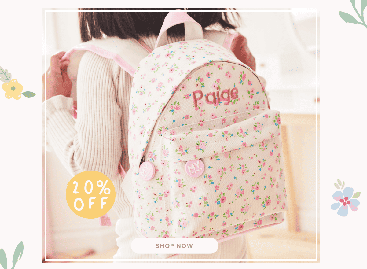 Personalised Ditsy Print Classic Mini Backpack